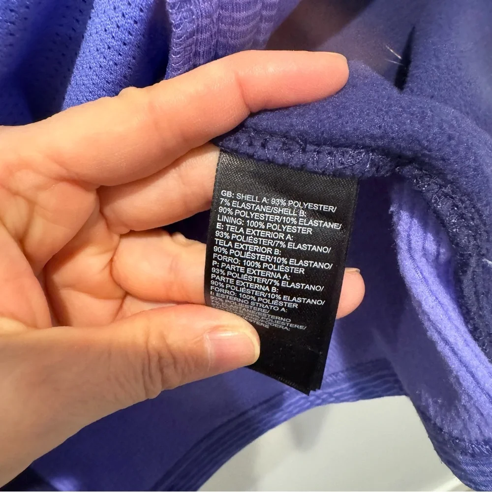 The North Face Women's Purple Fleece Jacket Full Zip Long Sleeve Sz medium‎